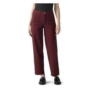Levi's Women's Burgundy Cropped Pants
